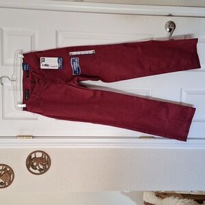 NWT‎ Lee Modern Series Pants Womens  6 Curvy Fit Allspice Burgandy Stretch